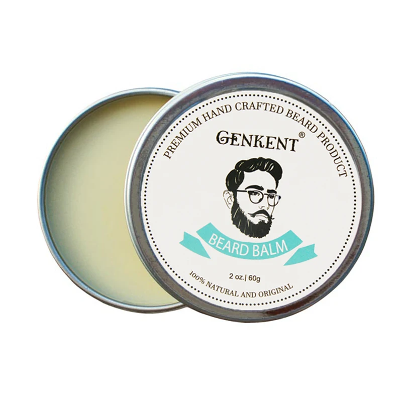 60g 100% Natural Beard Balm Moustache Moisturizing Cream for Beard