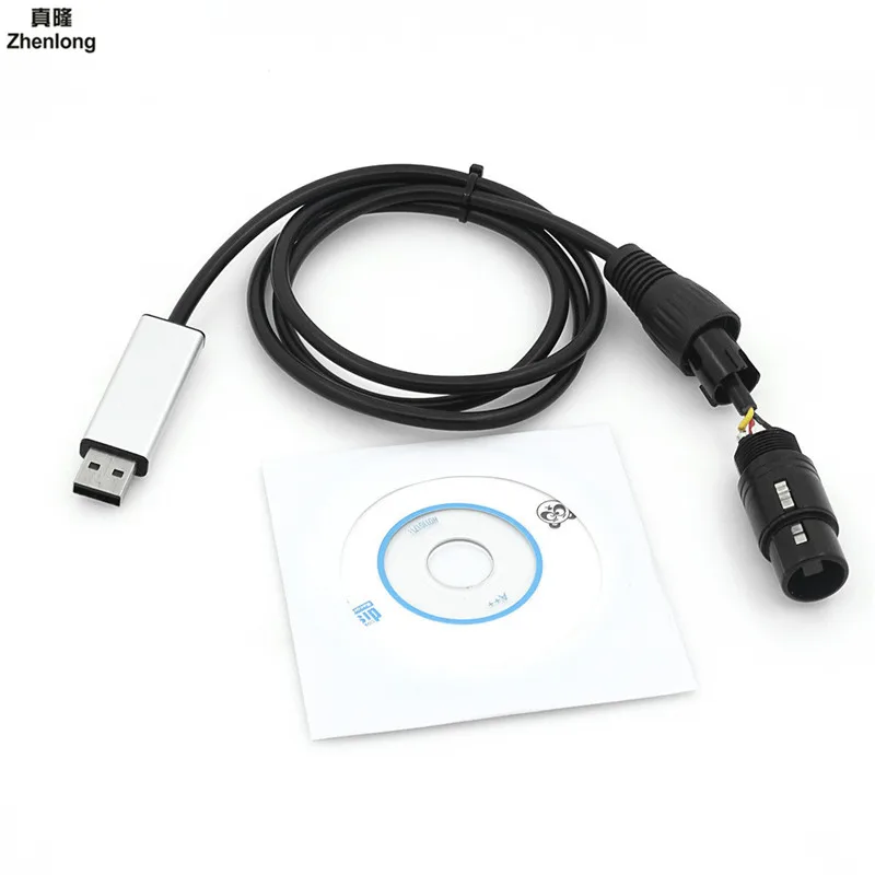 

USB To DMX Interface Adapter LED DMX512 Computer PC Stage Lights Controller Led Effect Light Modulator for Stage Lights Par LED