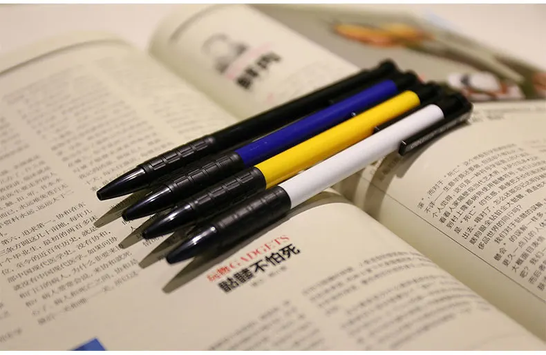 4 шт./компл. щелчкового Типа Шариковая ручка 0,7 мм Классическая школьная и офисная вывеска для осмотра бизнес гладкие качественные принадлежности