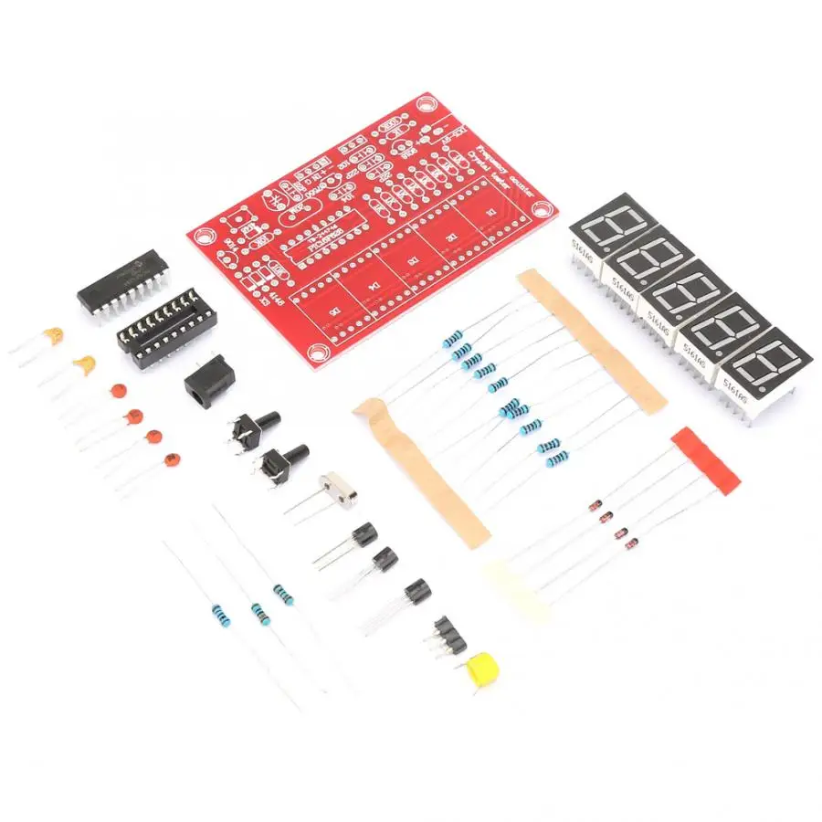 

1 Set 1Hz~50MHz Frequency Meter DIY Kit 5 Digits Transistor Frequency Tester Kit