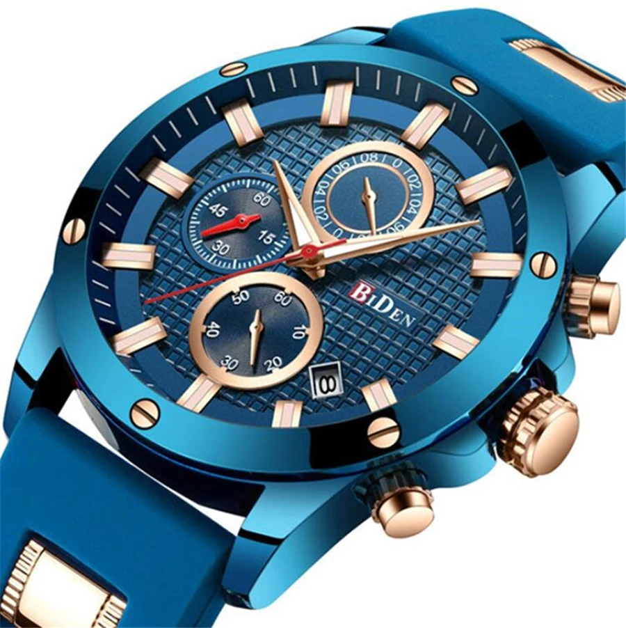 

Luxury Golden Men Watch Sport Top Brand Fashion Stainless Steel Casual Cool Male Wrist Watches Waterproof relogio masculino 2018