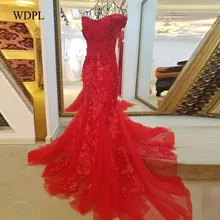 Evening Dresses Appliques Beaded Formal Gowns Mermaid Lace Long Evening Dress 2018 Robe De Soiree Vestido De Festa Longo