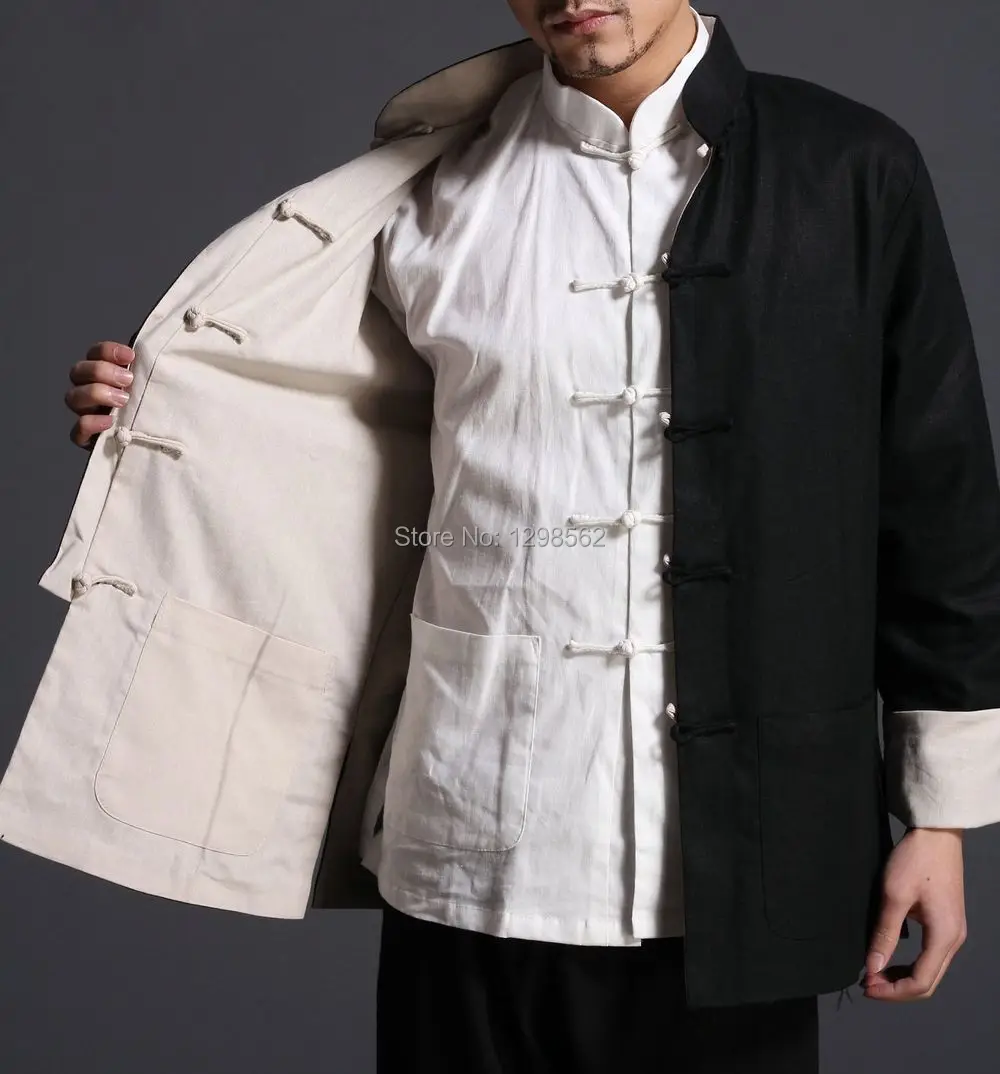 Meijunter Men Chinese Traditional Tang Suit Martial Arts Jacket Suits Uniform