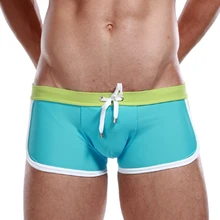 Мужская одежда для плавания, сексуальные плавки, мужские пляжные купальники для серфинга, нейлоновые трусы-боксеры для бассейна и ванной, хорошее качество