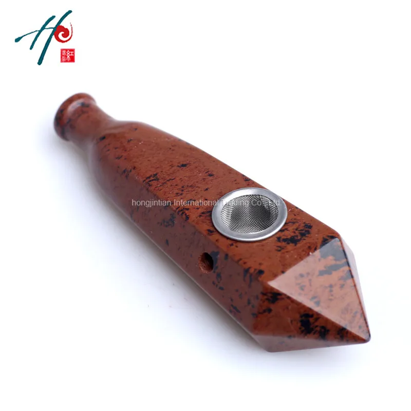 9-10cm High Quality 100% Natural Quartz Red Obsidian Free Shipping smoking pipe with carb | Дом и сад