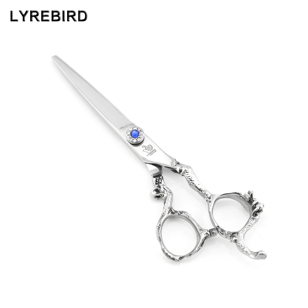 Hair Shears 6 INCH Hair Cutting Shears Silvery Hairdressing Scissors Dragon Handle Low Price