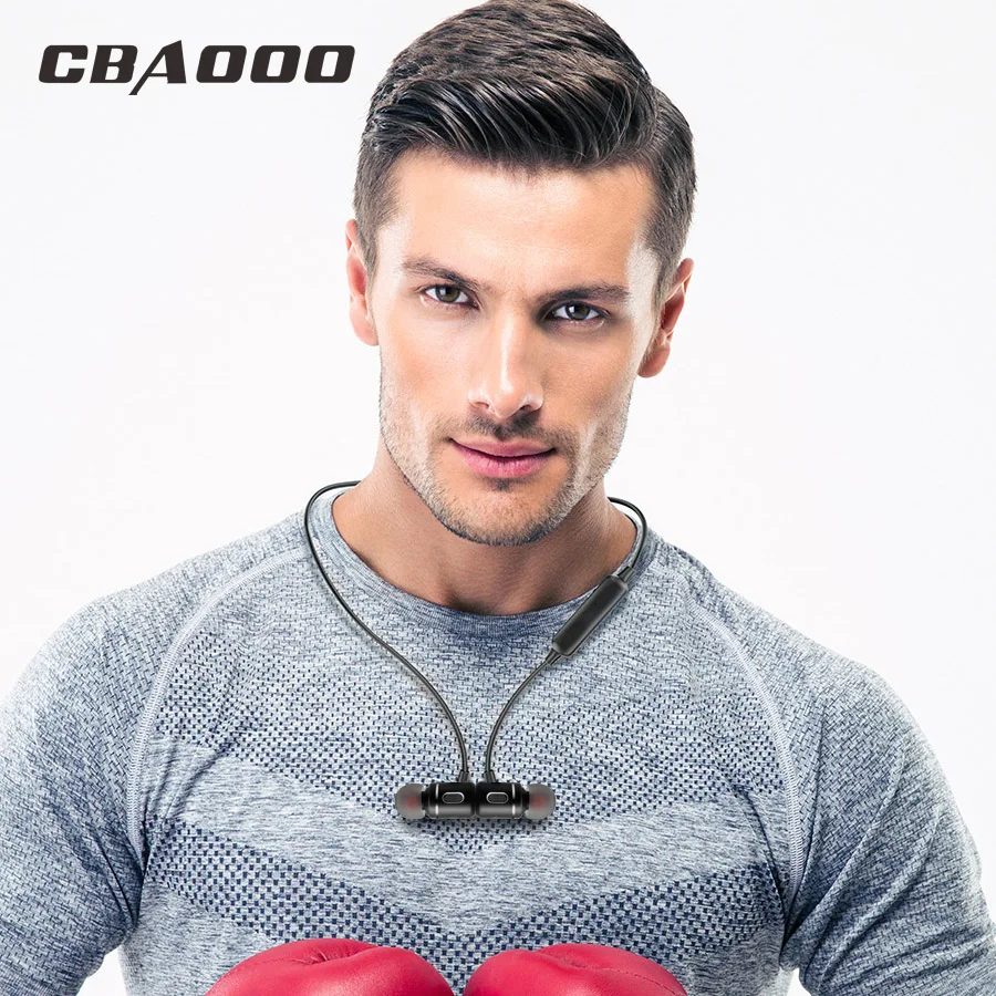 CBAOOO C10 Wireless Earphone Headphone Bluetooth Sport Headset Bass Stereo earbuds magnetic Headphones with microphoe for phone