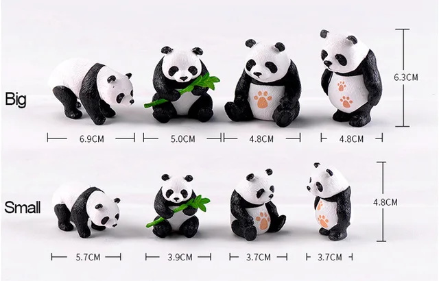 Figurine De Panda En Bambou, Modèle Animal, Simulation, Décoration  Intérieure, Accessoire De Décoration, Jardin Miniature, Féerique, Statue  Moderne - Figurines Et Miniatures - AliExpress