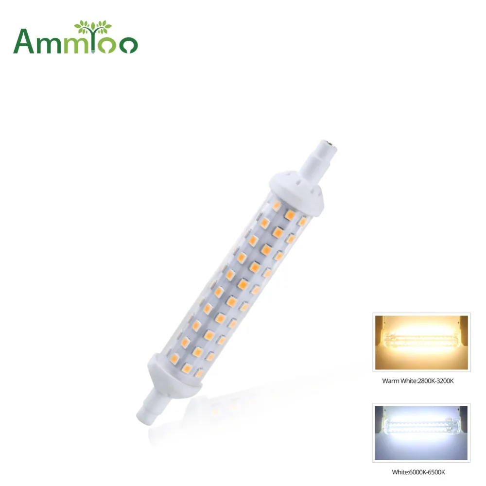 

Led Bulb r7s 118mm 135mm AC 220V Ceramics Body Lampadas Led Corn Light Bulb 6W 9W 12W SMD 2835 Energy Saving Lighting For Home