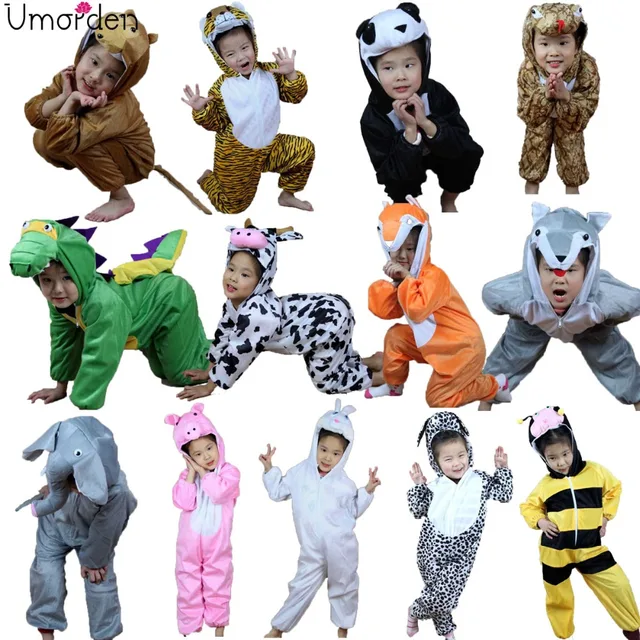 cartoon children kids animal costume cosplay clothing dinosaur tiger