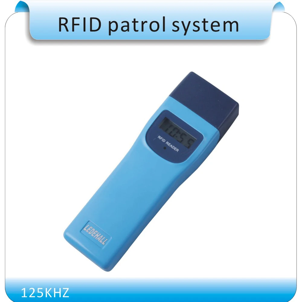 LDH-868 RFID 125KHZ model guard patrol system,Patrolling rod,USB port , +10pcs point button English software