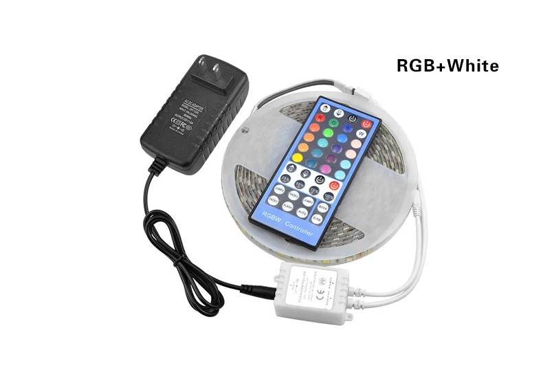 220 В 110 В Светодиодная лента светильник 5 м 10 м RGB RGBW RGBWW 5050 SMD DC 12 В гибкая лента лампа диодный пульт дистанционного управления+ адаптер 3A/5A