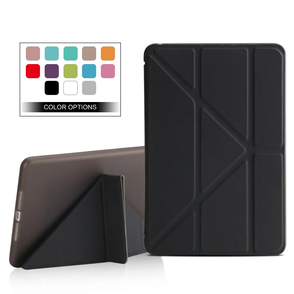 PU leather folio case Soft TPU Back cover for iPad mini 4 tablet case01