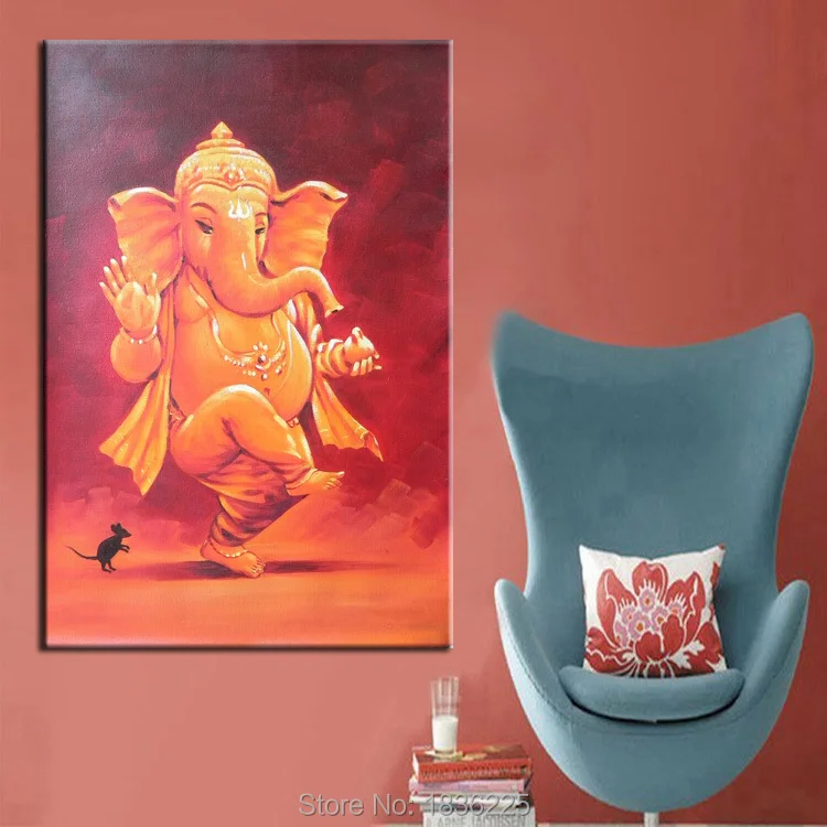 ganesh oil painting750