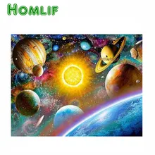 5d diy заказной набор для картин из алмазов eigen foto красочное пространство полный квадратный стежок Алмазная вышивка мозаика