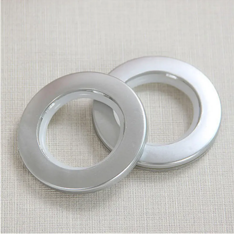 Home Decoration Rings Eyelets for Curtains Metal 7.1X7.1X1cm Gold / Silver / Purple Round Ring Curtain Eyelet Ring Arts Crafts - Цвет: silver color