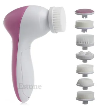 

8 in1 Face Skin Electric Facial Cleansing Brush Spa Skin Care Massager Scrub High Quality