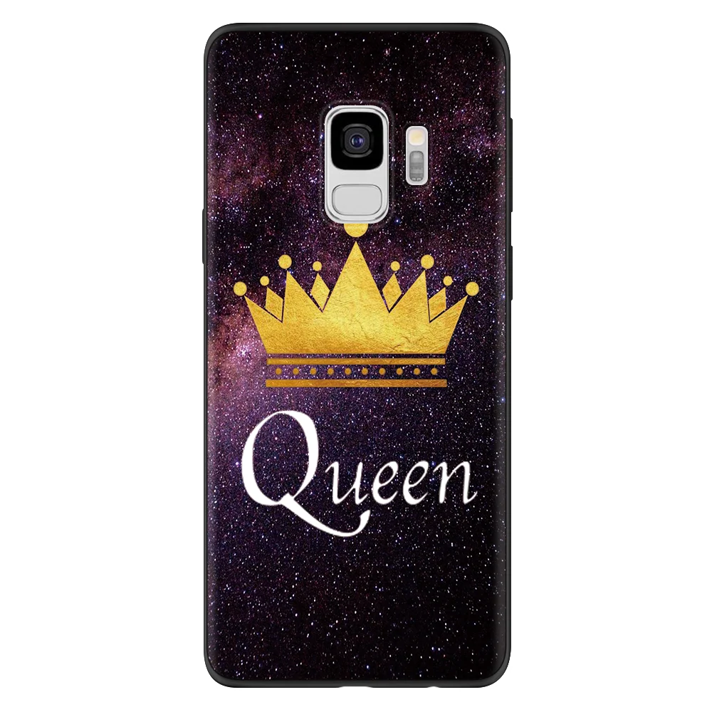 Король queen Fundas для samsung Galaxy A10 A20e A30 A40 A50 A60 A70 A9 A8 M10 M20 M30 Note 4 5 8 9 S6 S7 край S8 S9 плюс G530 чехол