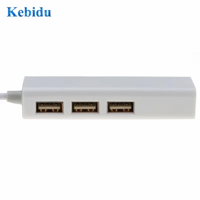 Адаптер Kebidu USB C Ethernet с Type 3 1 HUB порта сетевая карта RJ45 адаптер локальной сети для