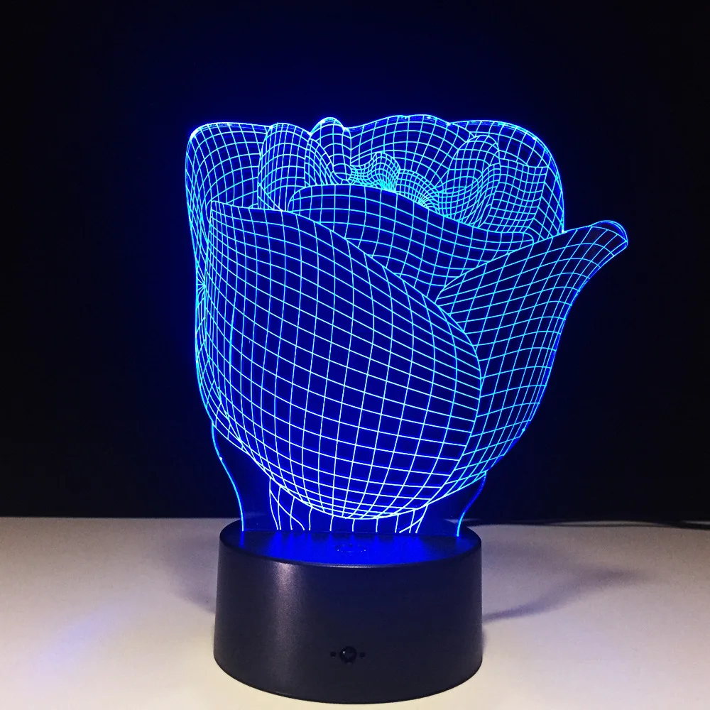 

Flower Table Lamps Usb Led 3d Led Lamp Night Light Led Light Battery Led Night Light Battery Night Light For Children