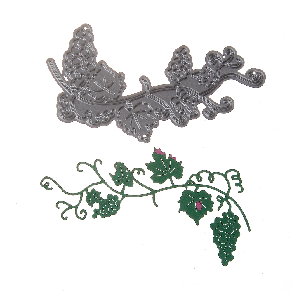 

HamyHo Metal Cutting Dies Scrapbook Vines Grape Border Crafts Die Cuts for DIY Embossing album Paper Card Making Stencils