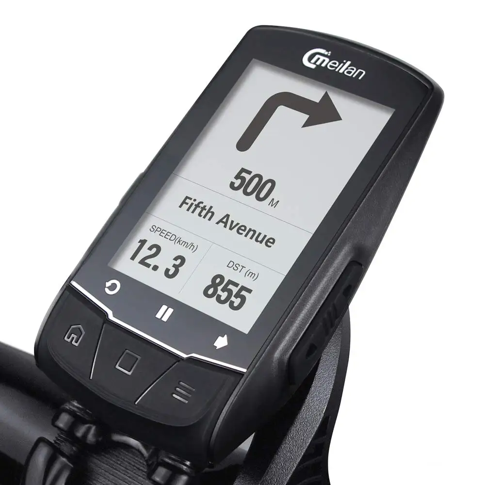 Meilan gps навигация велосипедный компьютер M1 Велоспорт Bluetooth спидометр(SETB с пульсометром C5