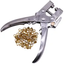 1 шт. Нержавеющая сталь многофункциональные плоскогубцы кожа Бумага Пластик упаковочная машина дырокол плоскогубцы Бесплатный подарок с заклепками