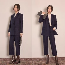 ^^Best Offers 2 piece set women Spring and Autumn Fashion Temperament Stripes British Style Office Women's Commercial OL Professional Set ^^Best Offers 2 piece set women Spring and Autumn Fashion Temperament Stripes British Style Office Women's Commercial OL Professional Set
