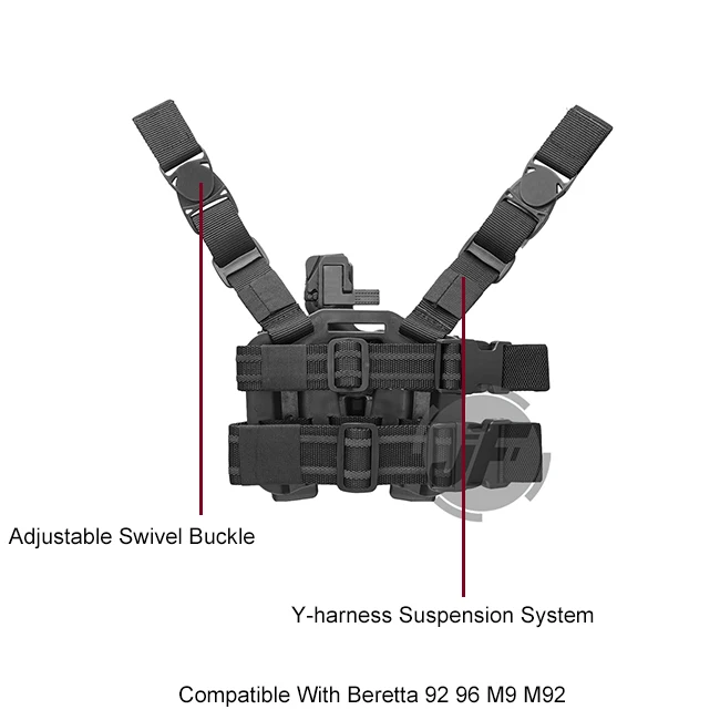 Тактический серпа сокрытие уровень 3 удержания Автоматическая блокировка обязанность правой падения ног бедра кобура для пистолета Beretta 92