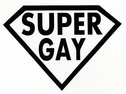 

Creative Super Gay Prank Funny Vinyl Car Sticker Car Window Body Decorative Decal