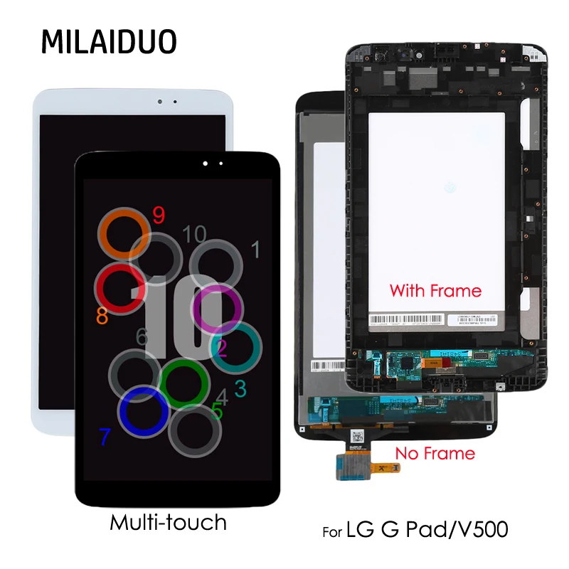 8.3'' LCD For LG G Pad V500 Wifi / 3G Version Multi-touch LCD Display Touch Screen Digitizer Glass Assembly with /No Frame 8.3'' LCD For LG G Pad V500 Wifi / 3G Version Multi-touch LCD Display Touch Screen Digitizer Glass Assembly with /No Frame
