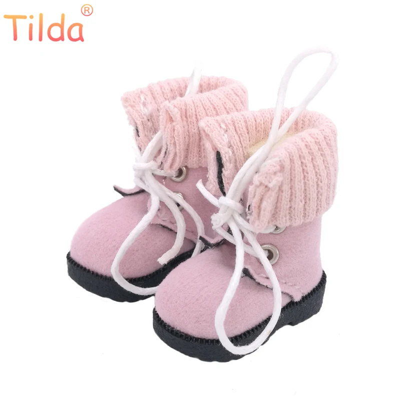 Tilda 1/6 Blyth кукольные сапоги обувь для куклы блайз мода 3 2 см мини зимняя кожаная