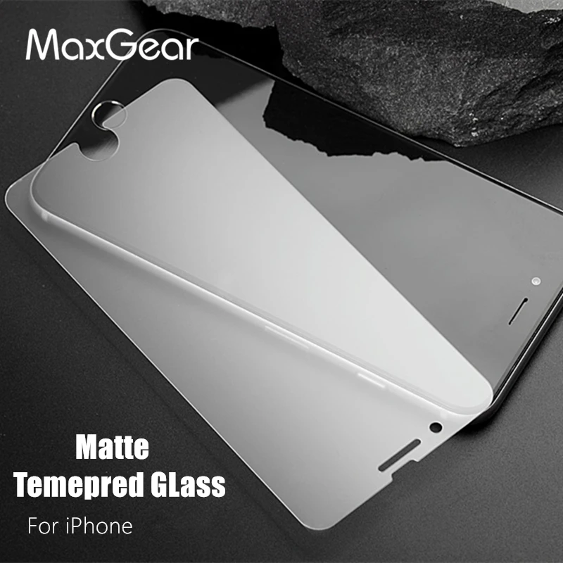 No Fingerprint Premium Matte Tempered Glass Screen Protector For iPhone