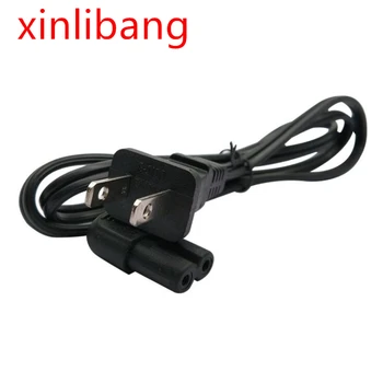 

USA 2pin Male to 90 Degree Right Angled IEC 320 C7 Power Supply Cord cable 1M