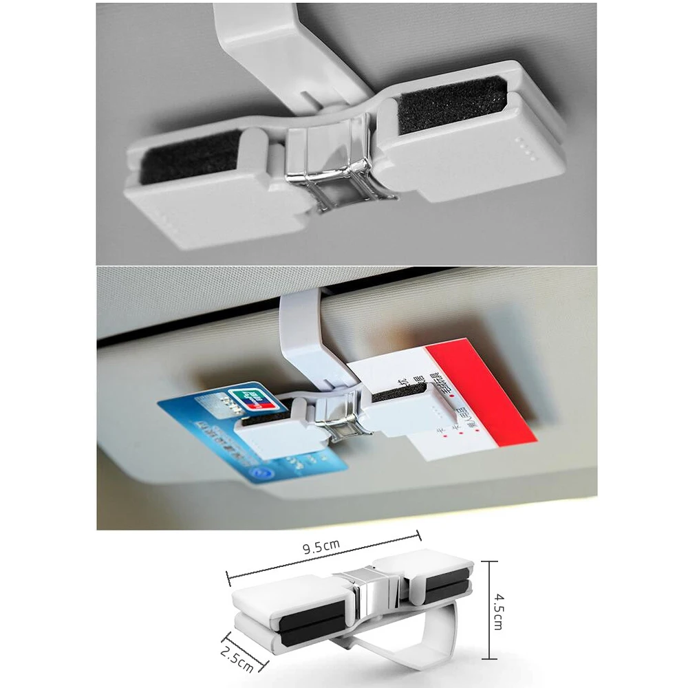 Многофункциональный двухместный автомобиль Защита от солнца очки держатель/Защита от солнца козырек клип очки карты держатель ручки