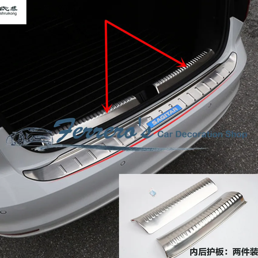 2 шт./лот для Volkswagen VW JETTA 6 MK6 2012 2017 задняя защитная накладка багажника из