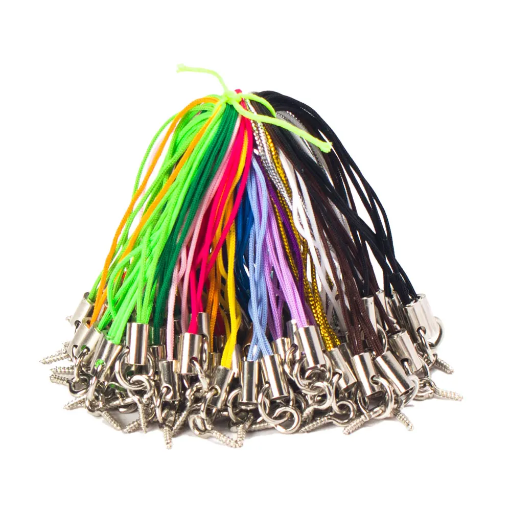 

100pcs/lot diy Colors Lanyard Eyelets Drilled Screw Eye Lariat jump ring ClaspsJewelry accessories