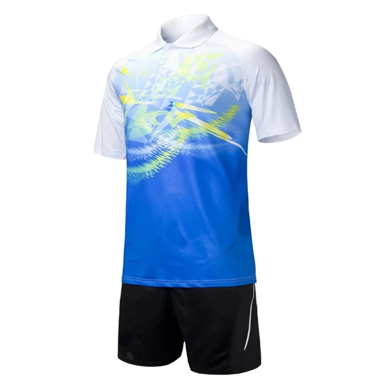 Дышащая одежда для настольного тенниса мужские майки поло рубашка для бадминтона и шорты для настольного тенниса тренировочная одежда Одежда для тенниса