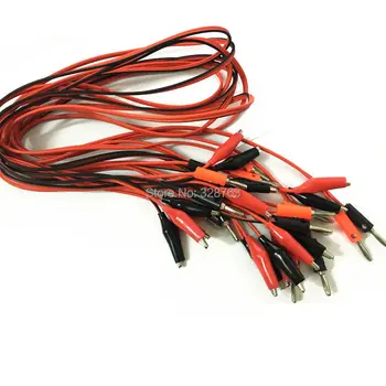 

10pcs/lot Universal Multimeter Alligator Clip Crocodile Clamp Regulated Power Supply Output Line instrument Parts Free shipping