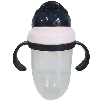 

250ml Leak Proof Drinking Bottle Sippy Straw Cup Kids Training Mug with Handles