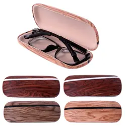 Новый портативный деревянный зернистый Жесткий Чехол для очков коробка для очков Солнцезащитные очки защитная сумка аксессуары для очков