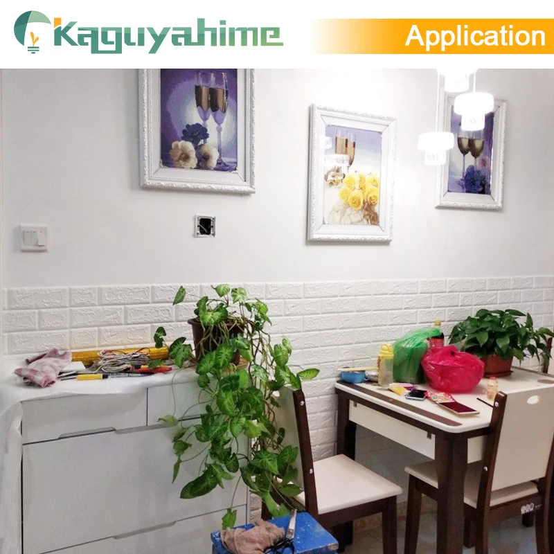 Kaguyahime 3D Обои DIY Наклейка под мрамор Водонепроницаемая наклейка s обои для стен