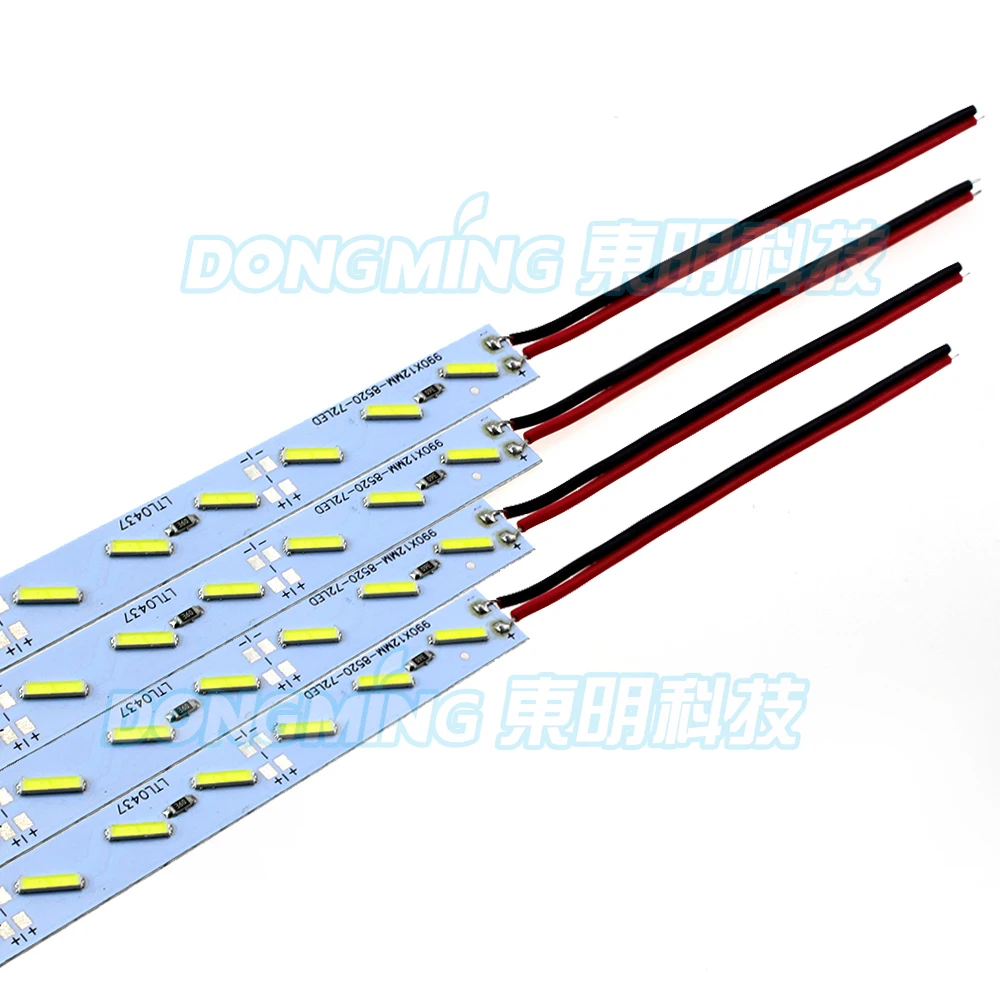 35 шт. 1 м fita Hard Luces led Bar light 12 в 100 см 72 SMD 8520 Алюминиевый PCB алюминиевый светодиодный