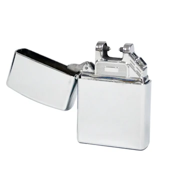 

Windproof ultra-thin Metal pulse USB Rechargeable Flameless Electric Arc Cigarette Lighter
