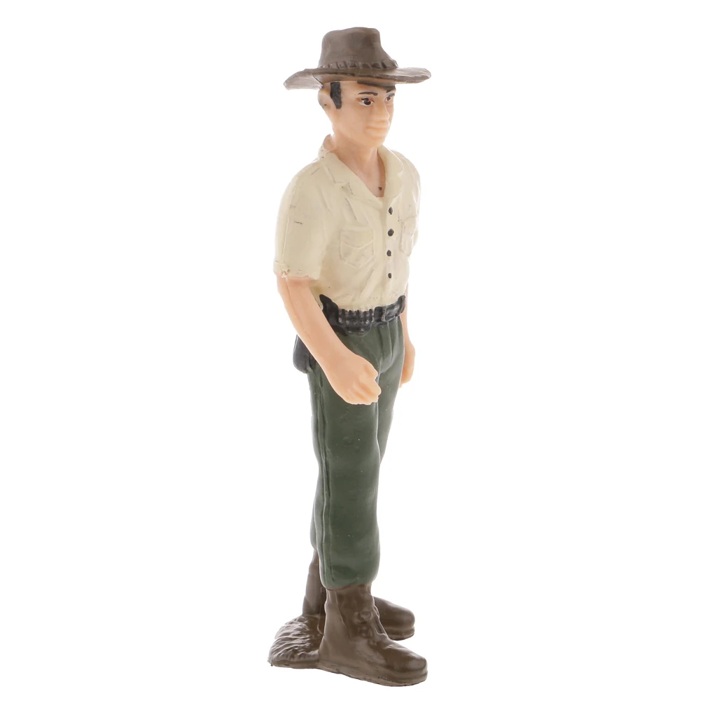 Realistic Male Farmer People Figurine Model Action Figure Toy Collectible #1