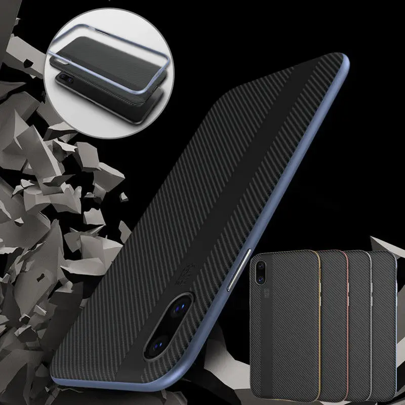 Carbon Fiber Case for iphone 8 7 plus x 10 thin Silicone Soft Cover Luxury Coque 6S 6 s Cases |