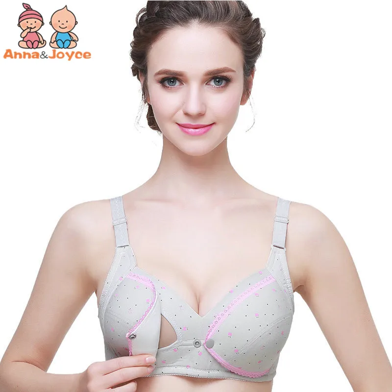 Pregnant Women Underwear Breast - Feeding Bra Front Buckle No Steel Ring Gather Thin Section Cotton Breast Feeding Bra hYFZ0028