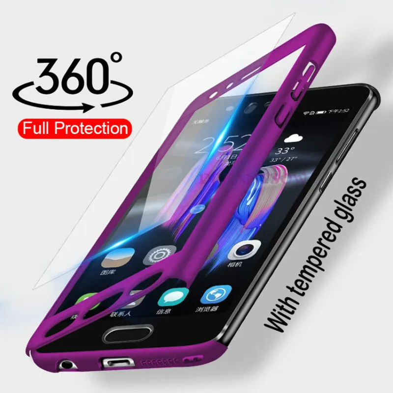

360 Full Case For Samsung Galaxy A70 A50 A40 A30 A10 M20 M10 S10 S9 S8 Plus Note 10 Pro J4 J6 A6 A8 Plus A7 2018 Hard PC Cover