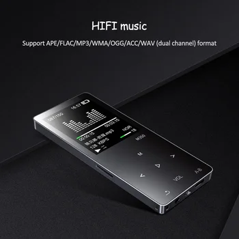

Touch Screen HIFI MP3 Player with Earphone 24 Languages Video FM Voice Recorder Clock E-book Function 8GB Music Player