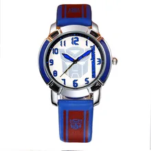 Garçons de Bande Dessinée Montre En Cuir Impression Déformation Robot De Mode KEZZI Enfants Montre K1160 Haute Qualité Dominateur Enfant Montre-Bracelet